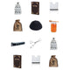 Upsherin Theme Stickers Round 32mm Color Print 10 /pk