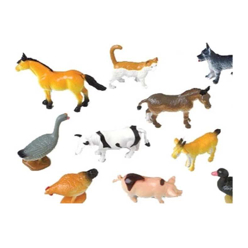 Mini Farm Animals 2 1/2" 10/pk