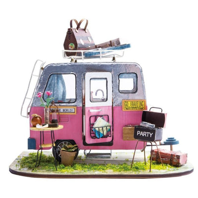 Happy Camper, DIY Miniature Dollhouse Kit