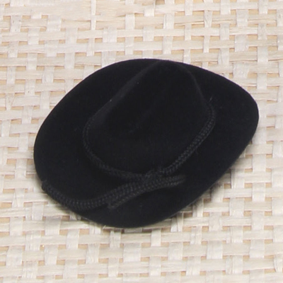 Mini Black Cowboy Hat 2" 12/pk