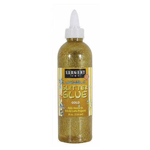 Glitter Glue (Gold, 8 oz)