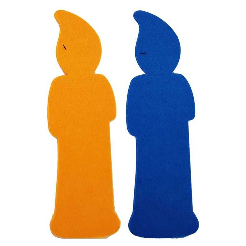 Felt Candle Accent Asst Colors 12"x4" 1pc