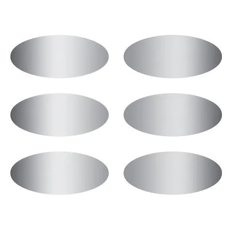 Ovals Scratch Off Stickers 2 1/2" x 1" 180/pk