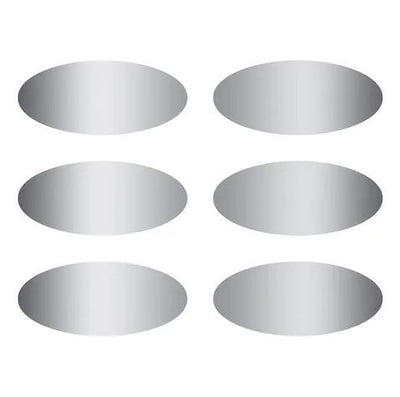 Ovals Scratch Off Stickers 2 1/2" x 1" 180/pk