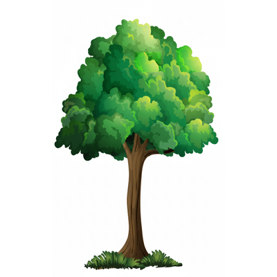 Green Tree Cutouts 10" x 15" 10/pk