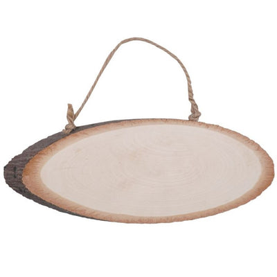 Oval Shape Wood Slice Board
