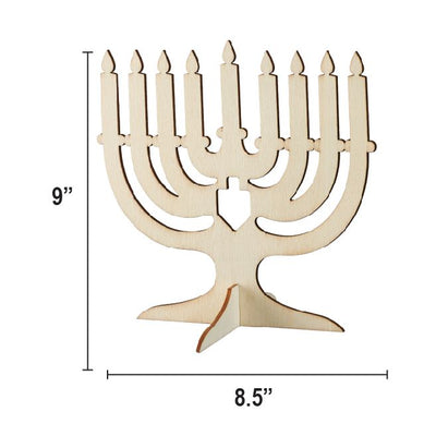 Menorah Stand Up 9" x 8.5 inches 1 pc