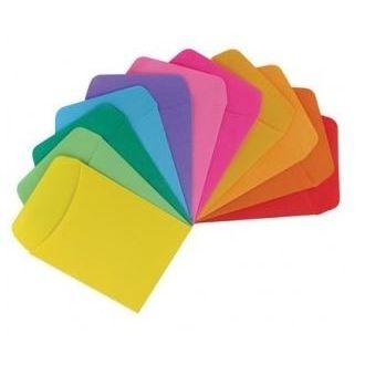 Assorted Library Pocket, Non-Adhesive 3.5" x 4.875" 30/pk