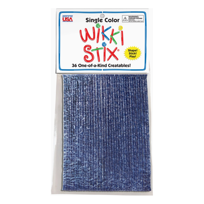 Wikki Stix Single Color Pak Dark Blue 6" 36/pk