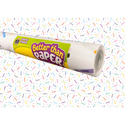 Better Than Paper Bulletin Board Roll (Colorful Crayons), 4' x 12'