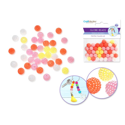 Plastic Beads Pastel 40/pk (closeout)