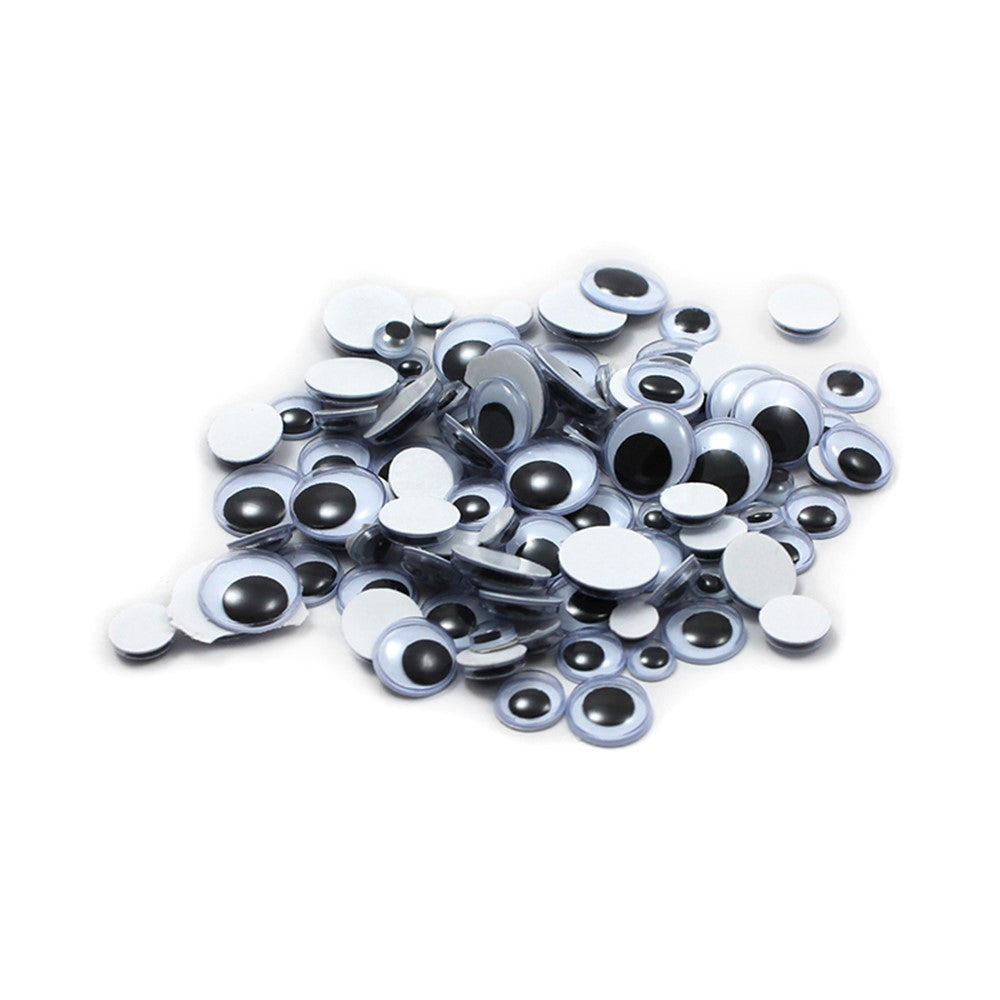 Wiggle Eyes Adhesive (Assorted Sizes, 100/pk)