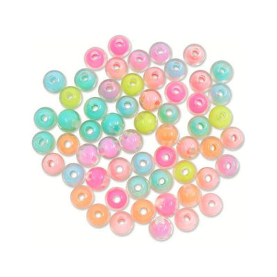 Round Pastel Color Multi Beads 10mm (closeout)