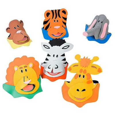 Jungle animal visors 12/pk