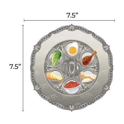 Filled in Seder plate centerpiece 7.5" 20/pk