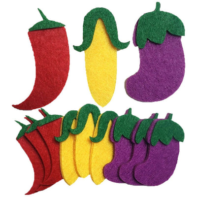 Fruit felt shape 5/pcs