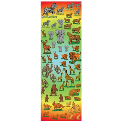 Wild Animals Stickers small (25 Sheets)