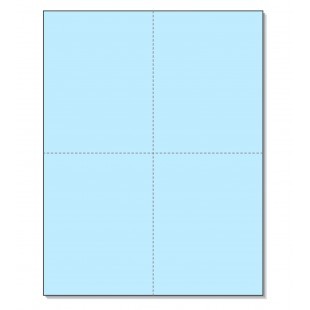 Perforated Cards Blue 4/Pg 250/Pk