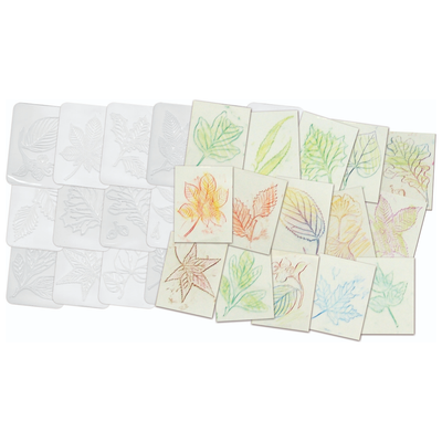 Leaf Rubbing Plates 16/pk