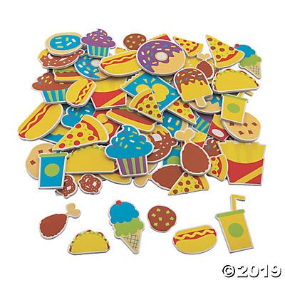 Junk Food Self-Adhesive Shapes