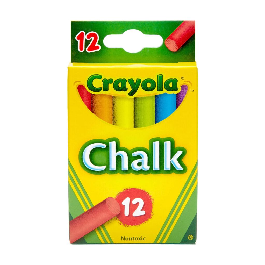 Crayola MultiColored Chalk 12Ct