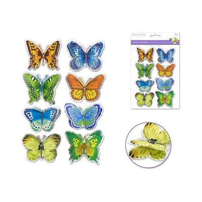3D Pop-Ups Foil Butterflies 8pc