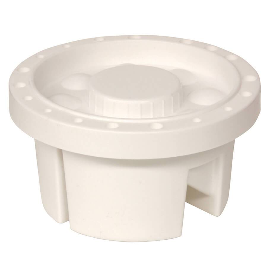 Brush Organizer with Palette Top, White, 6.5" x 3.5", 2 Pieces