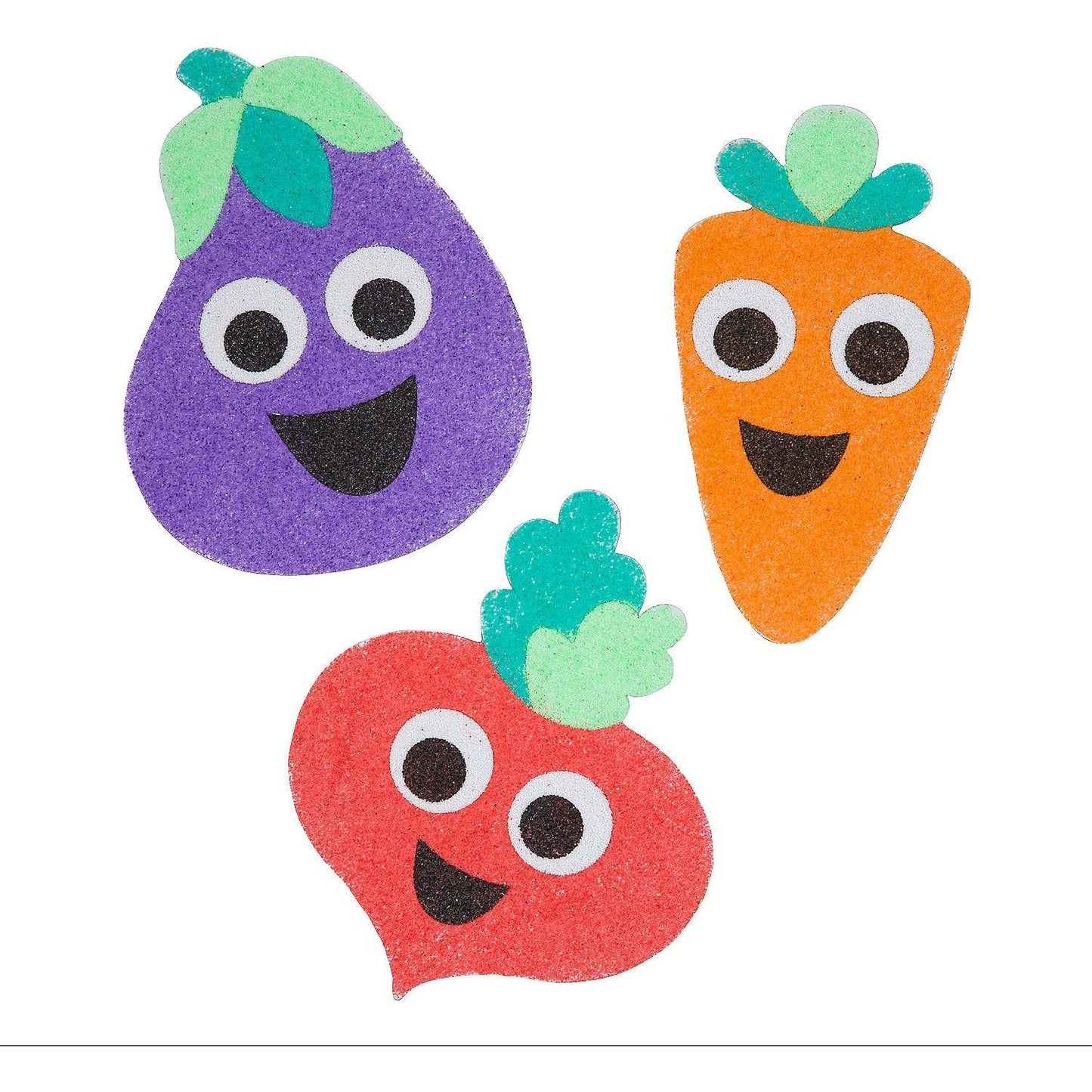 Fall Harvest Veggies Sand Art Magnets, 2-3/4" - 4" x 5" 12/pk