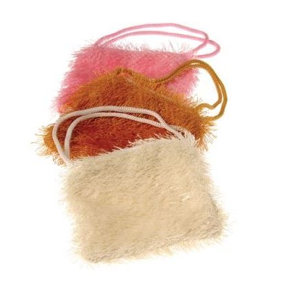 Fuzzy Plush Purses 4"x3.5" 1pc (discontinued)