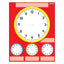 Clocks Wipe-Off Chart 17" x 22" 1pc (Discontinued)