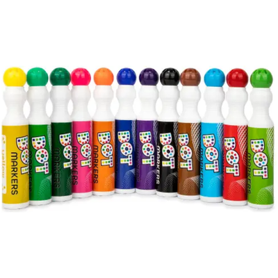 Washable Dot Paint Markers 12/pk