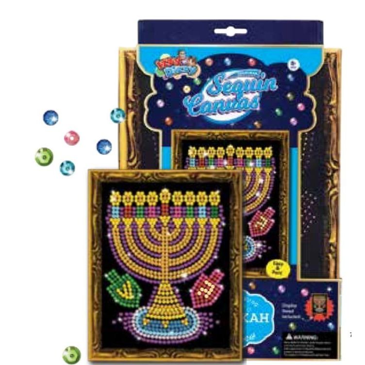 Chanukah Sequin Canvas