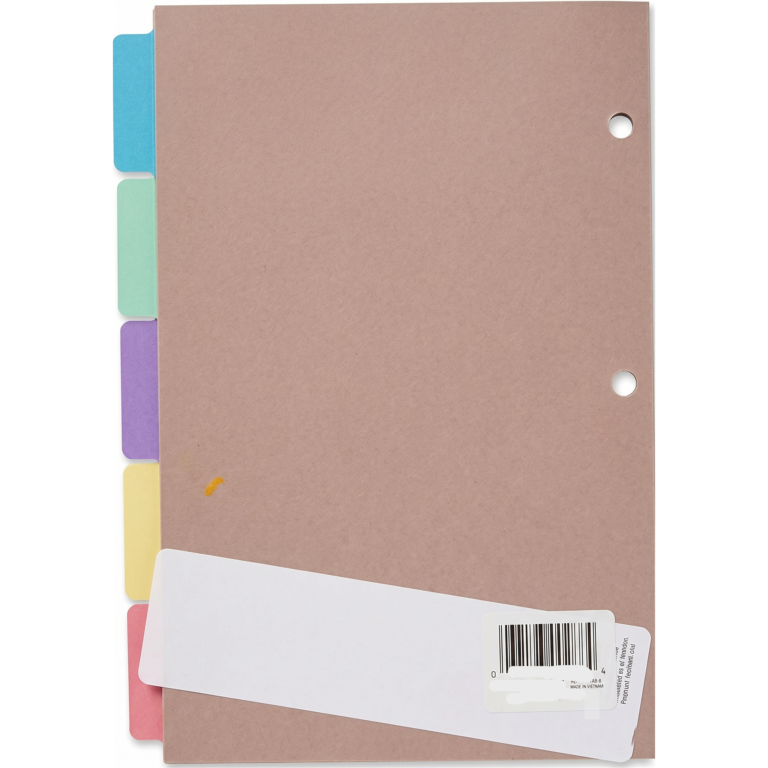 Poly 5 Tab Index Dividers 6x9 | Dividers - Poly Durable – Skool Krafts