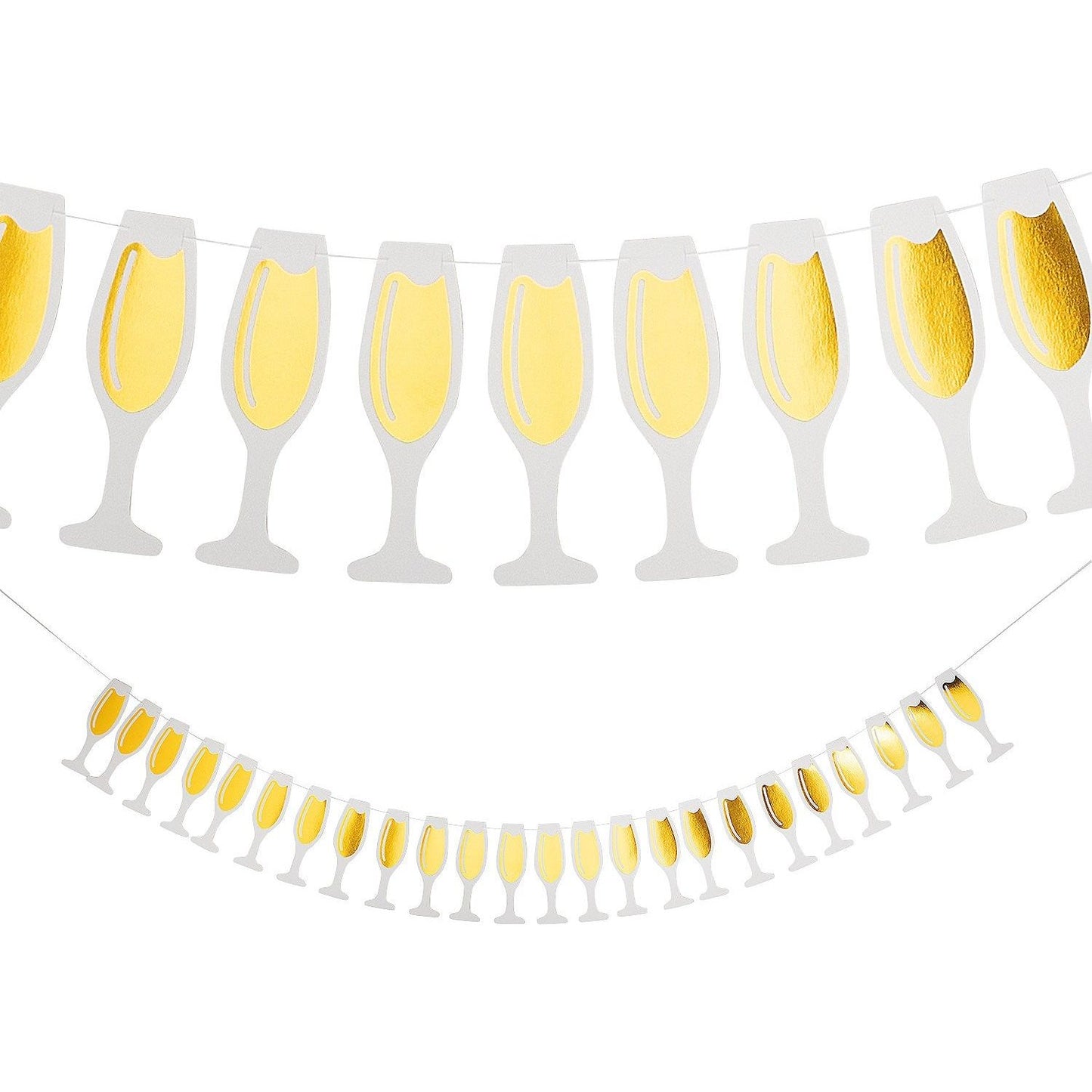 Champagne Glass Garland 7 ft.