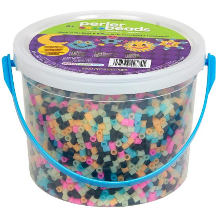 Perler Glow  Dark Bckt (closeout)