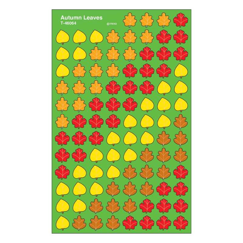 Autumn Leaves Stickers 7/16" (8 Sheets)