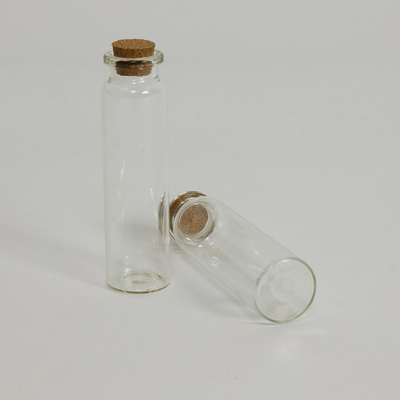 Glass Bottles With Cork Stopper 3" x 3/4" 12/pk