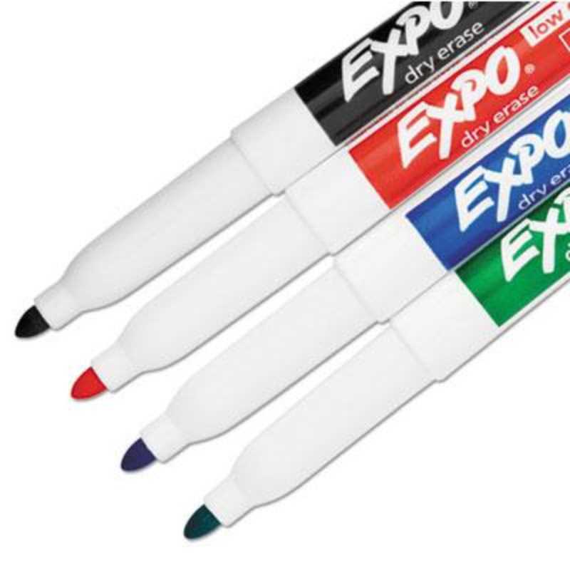 Expo Dry Erase Marker Fine (Assorted, 4 Pack)