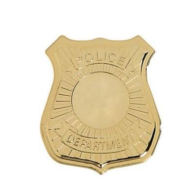 Plastic Police Badges 12/pk