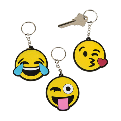 Emoji Keychain 2" 12/pk