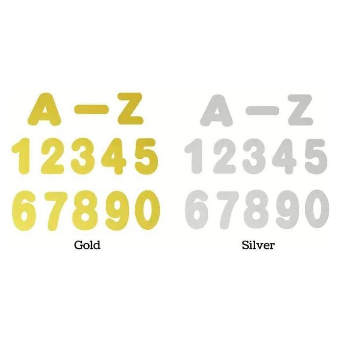 Letters And Number Cutouts 4" Assortment Pack