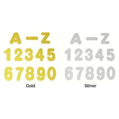 Letters And Number Cutouts 4" Assortment Pack