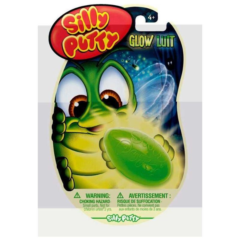 Silly Putty Glow In The Dark Assrt 1/pk