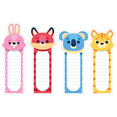 bookmarks - 4 animal heads