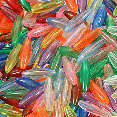 Multi Spaghetti Beads 19  x 6 mm 450/pk