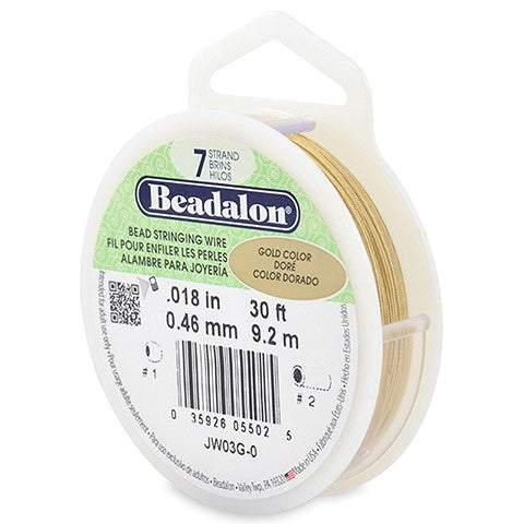 Wire - 7 Strand - Gold - .015 inch - 30 feet (closeout)