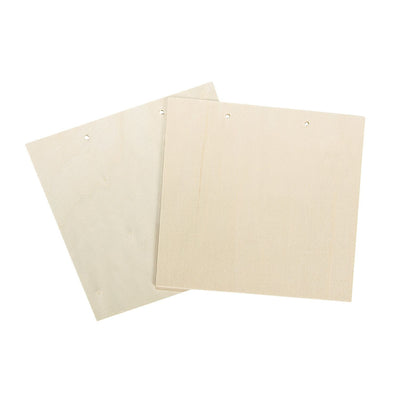 DIY Unfinished Wood Banner Squares, 6" 12/pk
