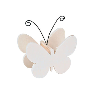 DIY Unfinished Wood Butterfly Photo Holders, 4" 12/pk