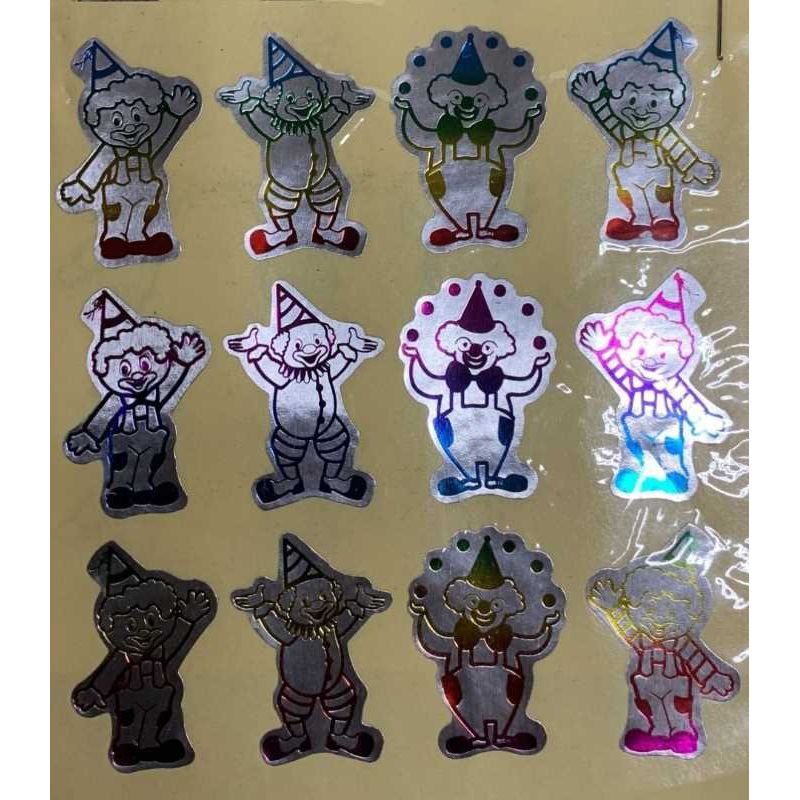 Clown Stickers (3 Sheets)