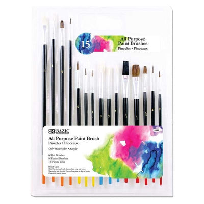 All Purpose Paint Brush (15/Pack)
